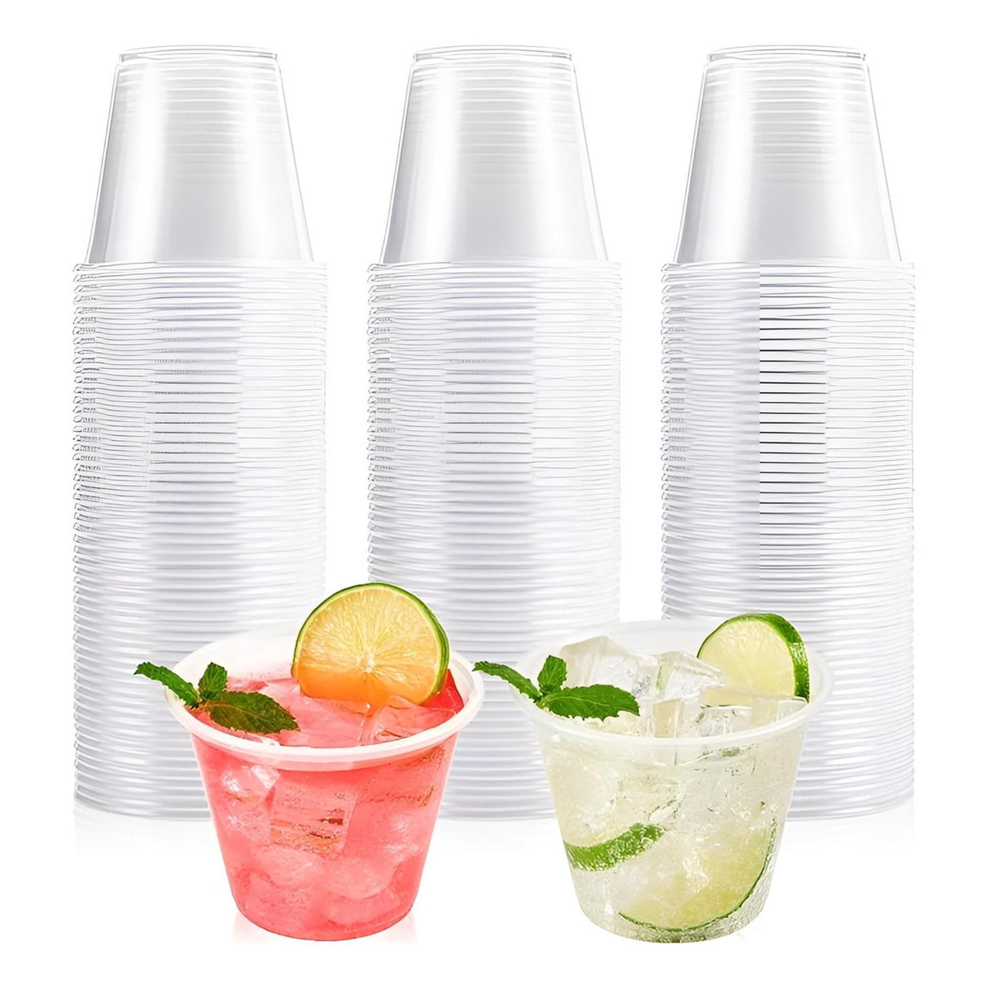Pasteleriuscl - 300 Vasos Plasticos Vaso Pequeño Vasos Desechables 148ml 5oz Transparente