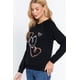 thumbnail image 4 of Top Tipo Jersey De Felpa Francesa Con Lentejuelas, 4 of 5