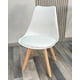 thumbnail image 3 of 4und Silla de comedor Tulip Acolchada - Blanco, 3 of 6