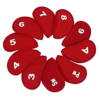 Xusx111 - Número Imprimir Cubiertas De Cabeza De Club De Hierro De Golf Cubiertas De Cabeza De Golf De 10 Piezas / Conjunto | Accesorios De Golf Con Etiquetas De Número Correspondientes - Proteja Su T