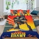 thumbnail image 2 of El Gigante de Hierro Conjunto de sábanas temático, trío de piezas, cómodo y amigable con la piel, diseño único, regalo de decoración para el hogar para familiares, amigos y fans,140cm *210cm, 2 of 6