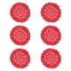 thumbnail image 3 of 6 Manteles Individuales De Encaje Con Diseño Retro, Para Decoración Del Hogar, Restaurante, Color Rojo, 3 of 5