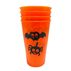 Set 4 Vasos De 14 Cm Halloween Big Party