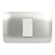 thumbnail image 1 of Interruptor Embutido Simple 9/12 10a blanco / Plata Armado - Lexo, 1 of 3