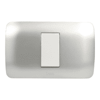 Interruptor Embutido Simple 9/12 10A Blanco / Plata Armado - Lexo