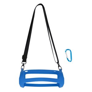 Magideal - Estuche De Silicona Con Correa Para El Hombro Y Mosquetón Bolsa De Almacenamiento De Funda De Transporte Portátil Impermeable Para Flip 5 Azul