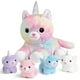 thumbnail image 1 of Juguetes de peluche con forma de unicornio para gatos KMUYSL con 4 gatitos, 1 of 3
