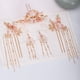 thumbnail image 3 of Gorgeous Handmade Chinese Long Faux Pearl Hairpin Earring Tiara Set - Perfect for Weddings & Bridal Headpieces!, 3 of 4