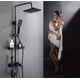 thumbnail image 3 of Hermosa Columna Redondo De Ducha Negra Mate 4 Funciones, Cabezal de ducha cuadrado, 3 of 7