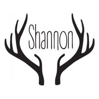 Rienda Libre Graphics - Decomural Personalised Name Deer Antler Ws-44287