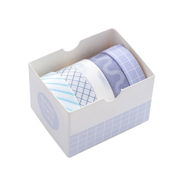 5 Rolls of Decorative Washi Tape - Perfect for Journaling, DIY, Crafts & Scrapbooking - 10mm (0.4 Inch) Wide & 2 Meters (2.2 Yards) Long