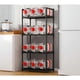 thumbnail image 3 of Estante Organizador De Baño Cocina Sala Multifuncional Color Negro 4 Niveles Microondas Resistente, 3 of 6