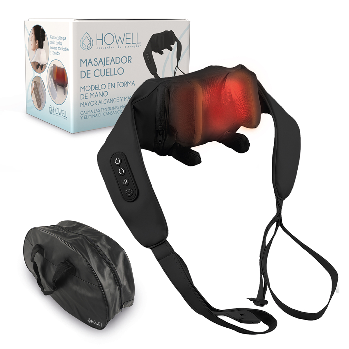 Masajeador De Cuello Inalámbrico Howell V5 Cervical Espalda