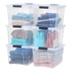 thumbnail image 1 of Caja de almacenamiento IRIS USA de plástico de 40 litros con tapa y cierres, paquete de 6 unidades,, 1 of 8