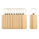 thumbnail image 2 of 10 Piezas En Blanco Llavero De Madera DIY Llaveros Estilo E 34x65mm, 2 of 5