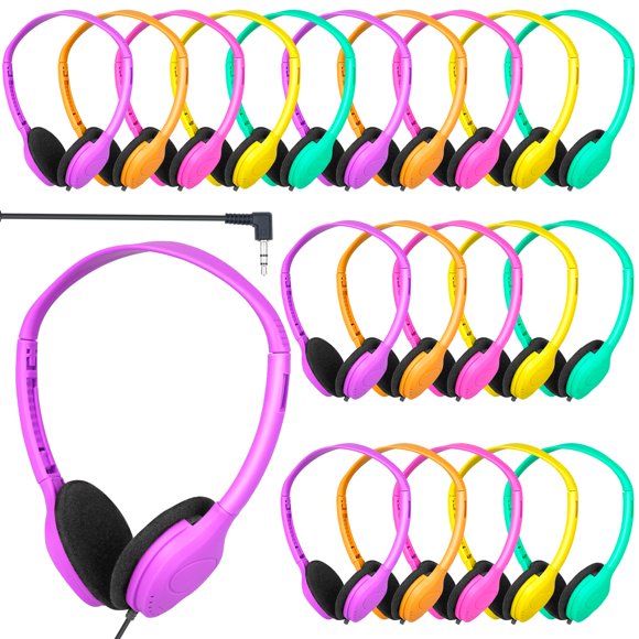 Audífonos YFSFQS 1,2 m multicolor – Pack de 30