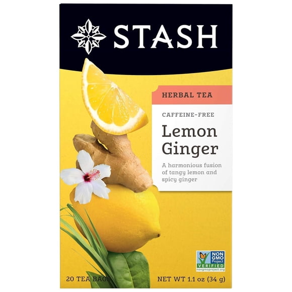 Té de hierbas Stash Limón y Jengibre 20 bolsitas sin cafeína