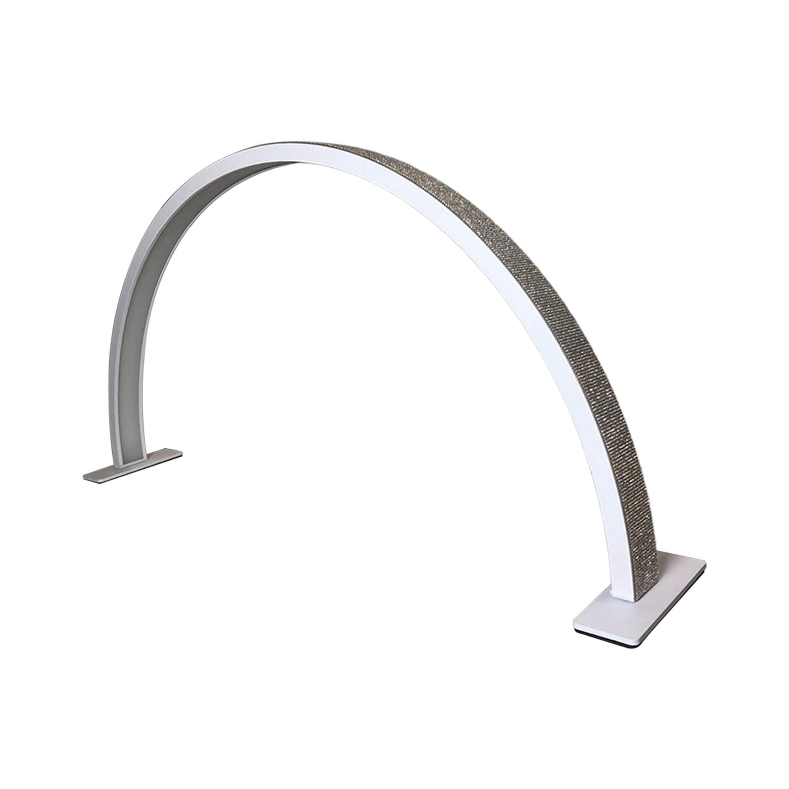 Ioensy - Lámpara De Escritorio De Uñas De Media Luna, Lámpara De Escritorio De Manicura Led Para Cejas, Extensión De Pestañas, Diamantes De Imitación Blancos