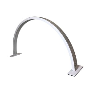 Ioensy - Lámpara De Escritorio De Uñas De Media Luna, Lámpara De Escritorio De Manicura Led Para Cejas, Extensión De Pestañas, Diamantes De Imitación Blancos