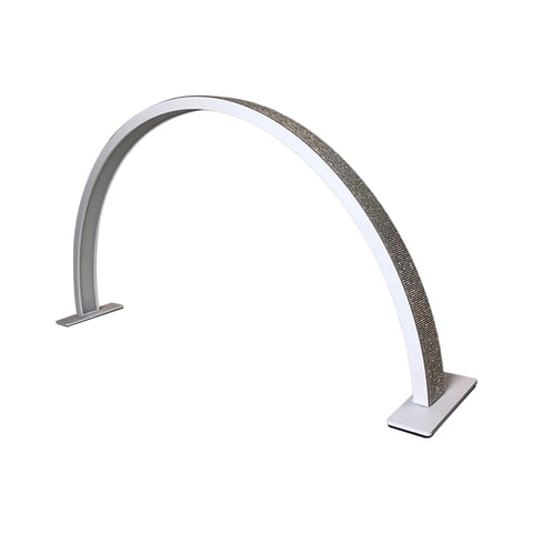 Ioensy - Lámpara De Escritorio De Uñas De Media Luna, Lámpara De Escritorio De Manicura Led Para Cejas, Extensión De Pestañas, Diamantes De Imitación Blancos