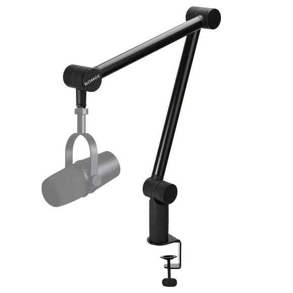 Soporte de micrófono con brazo articulado BOMGE, suspensión resistente y ajustable