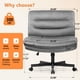 thumbnail image 2 of Silla de oficina COMHOMA Criss Cross sin brazos con ruedas y asiento ancho, 2 of 7