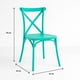 thumbnail image 4 of Silla Crossback Danubio de Terraza Exterior o Comedor - Menta, 4 of 7
