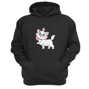 Genérico - Polerón Canguro Gatos Aristócratas Gris Oscuro Talla Xs Unisex