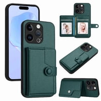 Foxdock Funda Para Iphone 15 Pro Con Bloqueo Rfid - Diseño Elegante Con Cierre De Botón