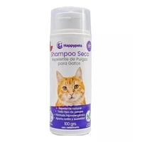 Defensor - Shampoo Seco Repelente De Pulgas Para Gatos, Hipoalergénico, Aroma Eucaliptus