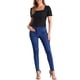 thumbnail image 2 of INSPIRE CHIC Camisetas casuales de verano para mujer con cuello cuadrado y mangas cortas con volantes L Negro, 2 of 6