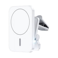 Impormaipu - Soporte Base Para Celular Y Cargador Inalambrico 2 En 1 Metal Magnetico Carga Rapida 3A 30W Smartphone Android Para Iphone Pared Casa Redondo