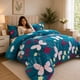 thumbnail image 2 of Cubrecama de Invierno Plush con Chiporro 2 Plazas  Color Turquesa de Mariposas, 2 of 3