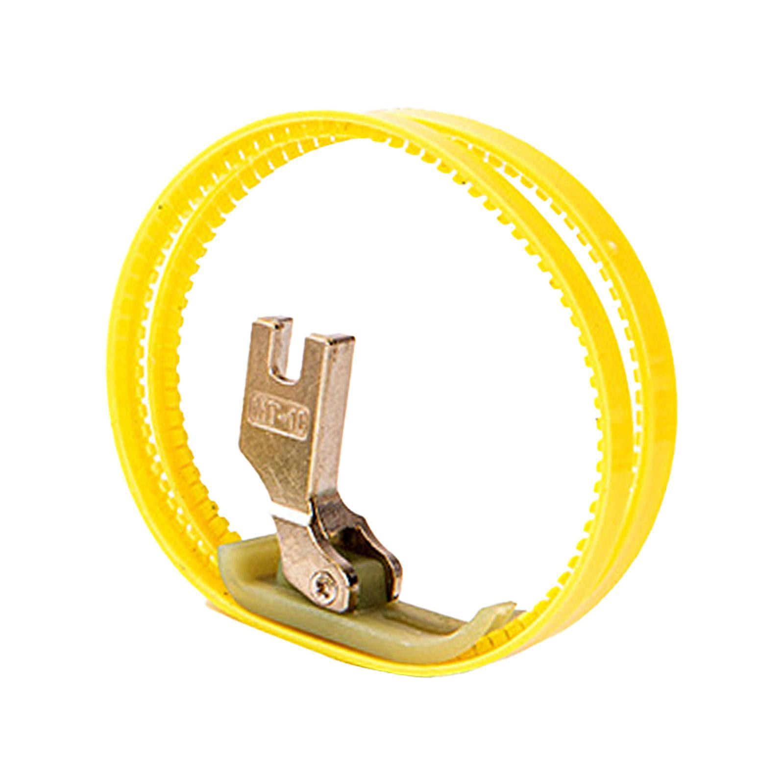 Magideal - Prensatelas Con Rodillo Para Máquina De Coser, Prensatelas Resistente Para Mujer, Suministros Para Tela Fina, Accesorios Diy, Prensatelas Para Costura Anillo Doble