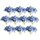 thumbnail image 1 of 10 Piezas De Cabezas De Flores De Hortensia De Seda Para Decoración De Boda Nupcial Azul Oscuro, 1 of 3