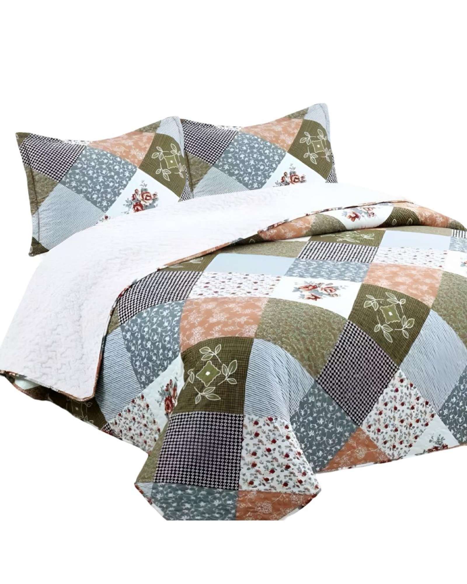 Genérico - Cubrecama Quilt Sherpa King 250X270 24