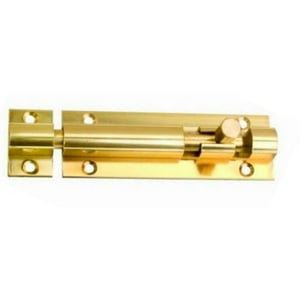 Picaporte Cuadrado 1X2"" Bronce Pulido - Lioi