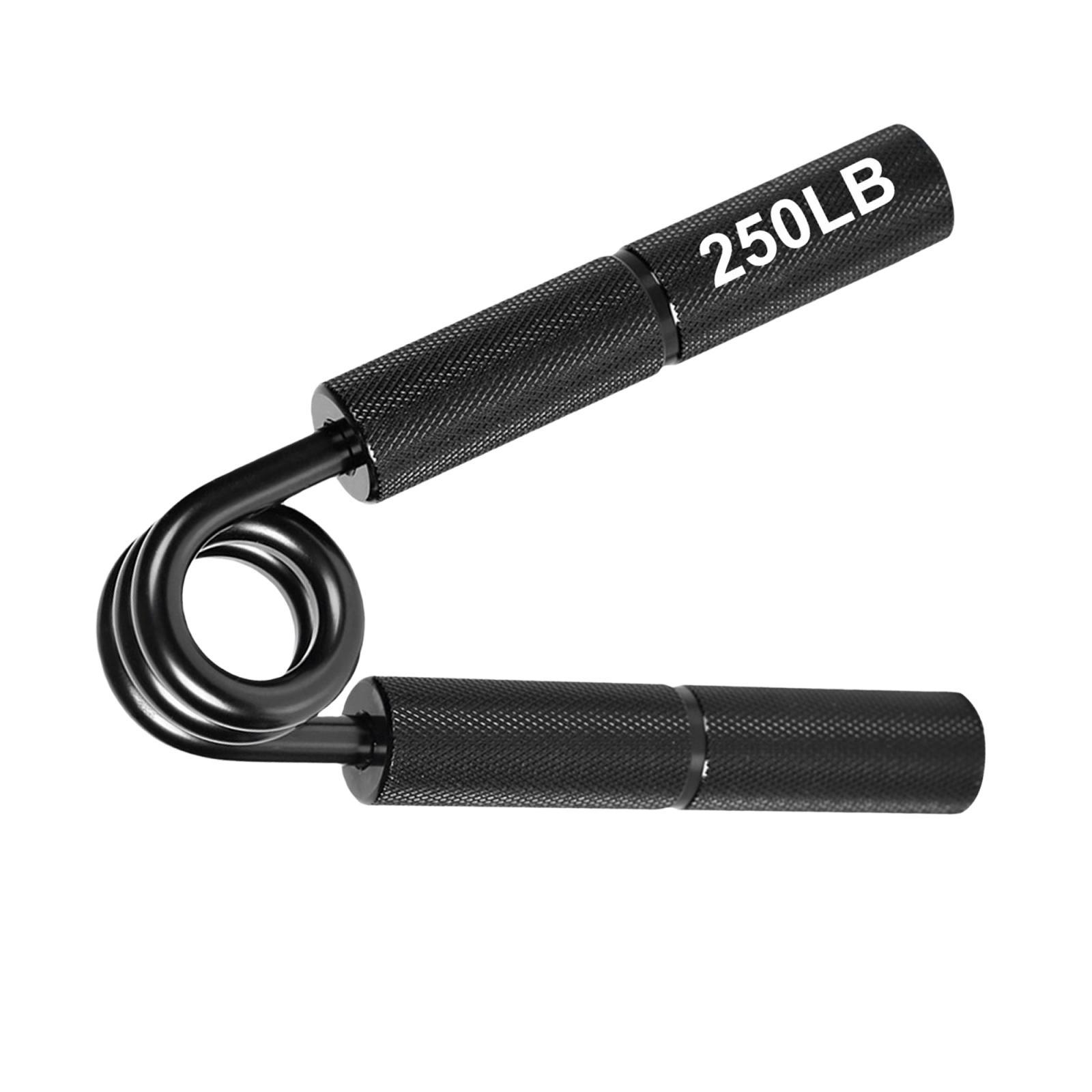 Ioensy - Ejercitador Entrenador De Fuerza Fitness Muñeca Gimnasio Atletas Mano Agarre Fortalecedor Negro 250 Lb