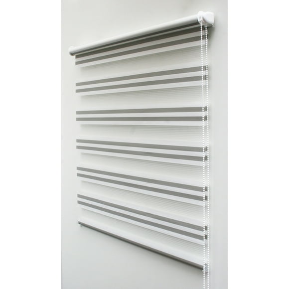 Cortina Roller DUO Basic Bic Crudo-Gris 130x180 cm