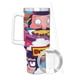 thumbnail image 3 of Hamburguesas de Bob Vaso aislado de acero inoxidable con asa, diseño temático, regalo para familia, amigos y fans; incluye pajita y encaja en el portavasos estándar, 40 oz, 3 of 6