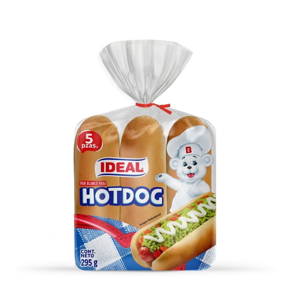 Pan Blanco Hot Dog 5 Un, 295 g