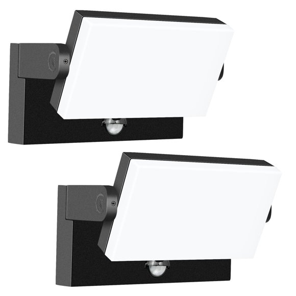 Luz LED de pared WISELUME 60W con sensor de movimiento (pack de 2)