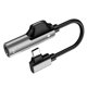 thumbnail image 5 of Adaptador De Conector De Auriculares 2 En 1 USB-C PD Para Auriculares Estéreo Auxiliares Plateado, 5 of 5