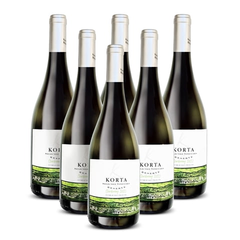Korta - Vino Selected Chardonnay, 6 Unidades