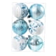thumbnail image 3 of 6 Piezas De Adornos De Bolas De Navidad De 6 Cm, Adornos Colgantes Para árbol De Navidad Para Porche, Color Azul Y Blanco, 3 of 3