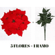 thumbnail image 1 of Pack Ramo Flor Navideña Con 5 Flores Medianas Navidad, 1 of 3