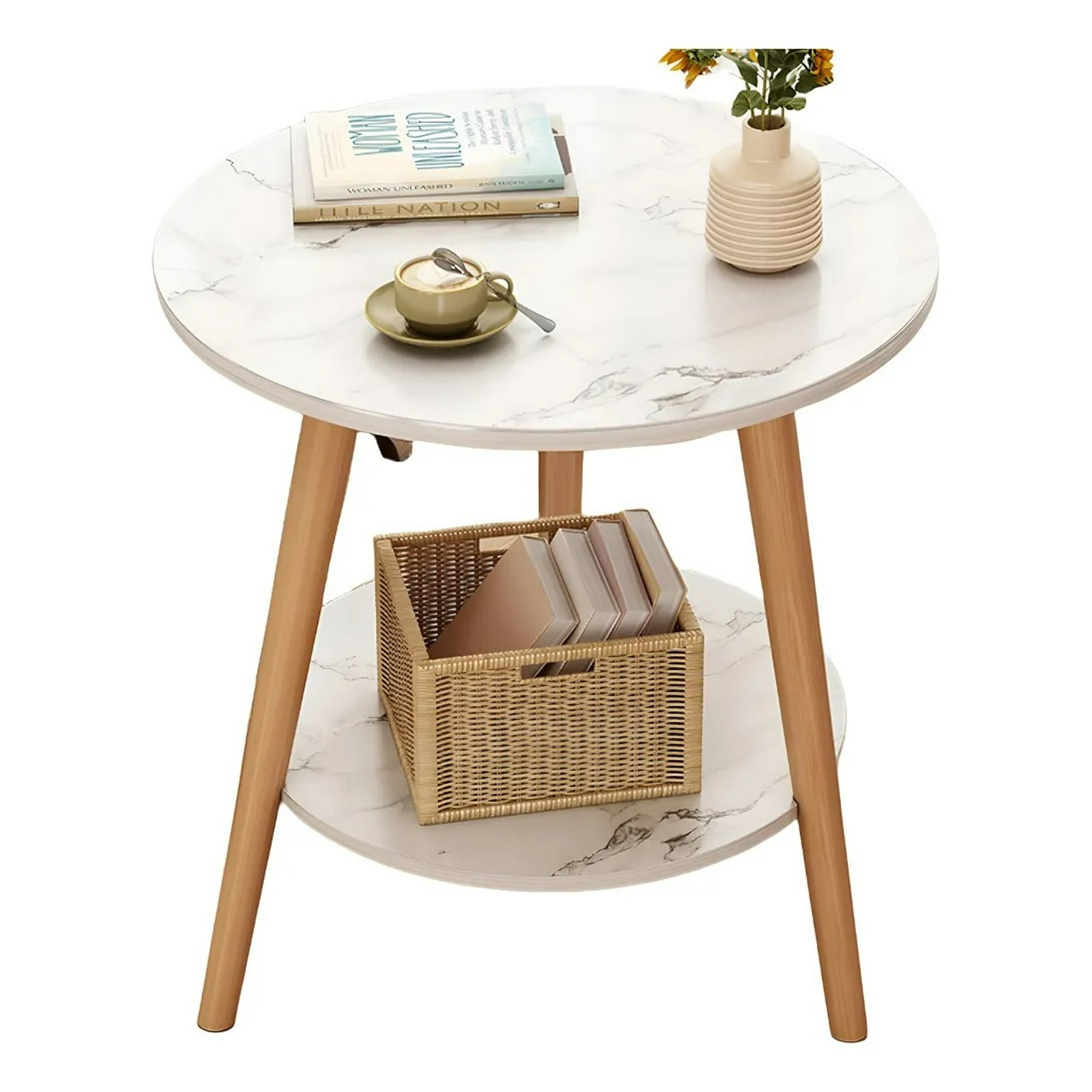 Pitaya - Mesa De Centro Con Diseño Nórdico 60x60x52cm