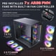 thumbnail image 4 of Carcasa para PC Antec C5 ARGB Mid-Tower ATX con ventiladores tipo C de 7 x 120 mm, 4 of 9