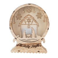 Bothyi - Luz Led Para Belén, Decoración Navideña, Adorno Festivo Para Interiores, Con Patrón De Casa