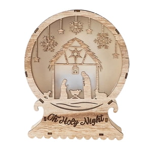 Bothyi - Luz Led Para Belén, Decoración Navideña, Adorno Festivo Para Interiores, Con Patrón De Casa